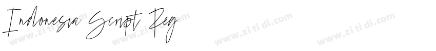 Indonesia Script Reg字体转换